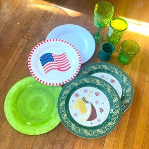 Melamine Plate and plastic cup bundle 🐸